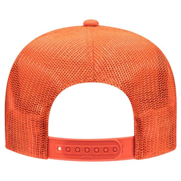 🆕Jack O Lantern Pumpkin Face Orange Foam Trucker Hat Mesh Snapback Cap - Picture 2 of 2